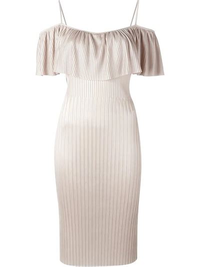 givenchy cream dress|givenchy technical pleated dress.